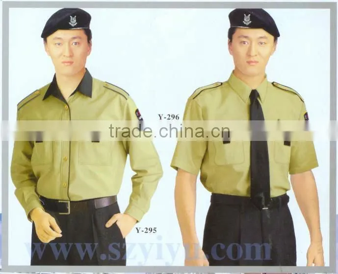 HOT selled 65%35%TC canvas made safety guard uniform