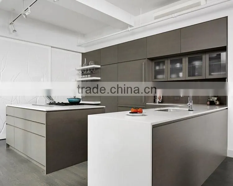 Complete thermofoil kitchen pantry design,modular kitchen cabinet