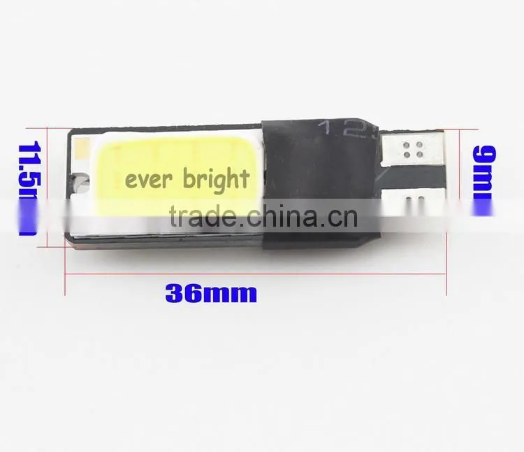 T10/194 240 lumens w5w white led lamp 12V PCB COB 24SMD T10 led light for auto