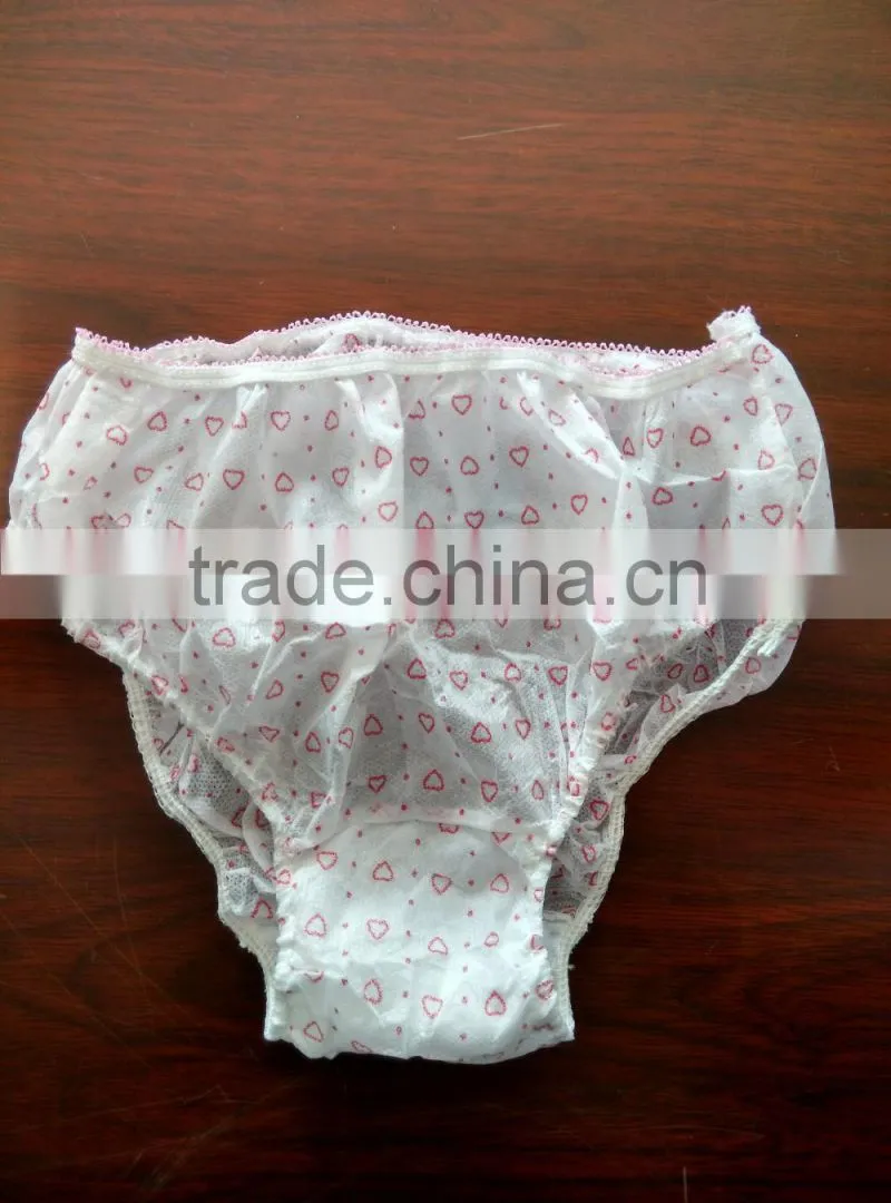 Plus size printed hospital disposable paper panties