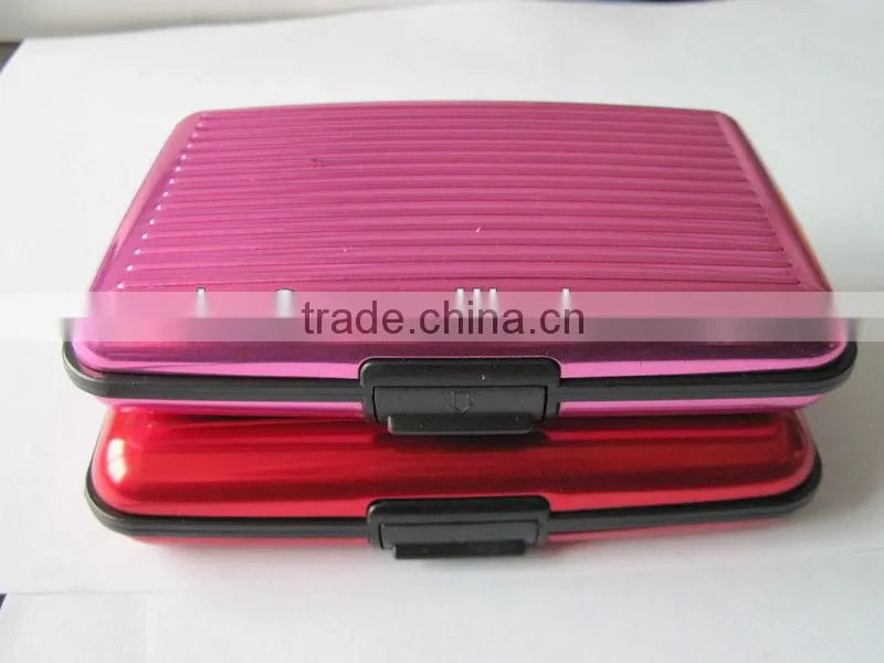 High quality aluminum credit card holder for eight colours.