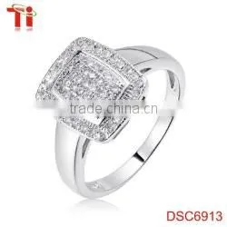 Aohua sterling silver jewelry, 925 silver ring diamond, factory direct sale s925 ring jewelry for wedding