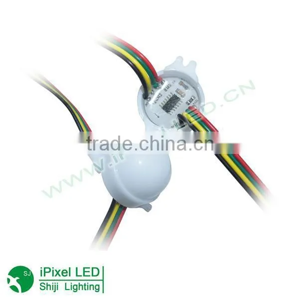 dc12v/24v programmable 45mm 9 smd 5050 rgb fun led amusement pixel rides lighting