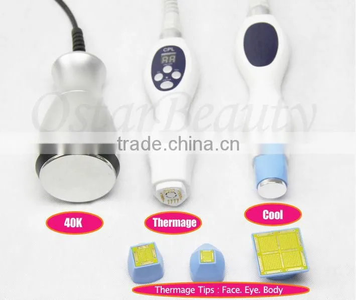 NEW 3 in 1 powerful microneedle fractional rf cavitation skin cooling machine