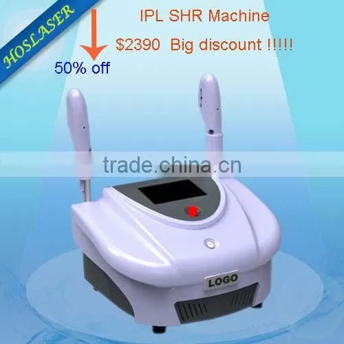 Hot selling!! factory price,ce approval portable shr elight machine for fast hair removal