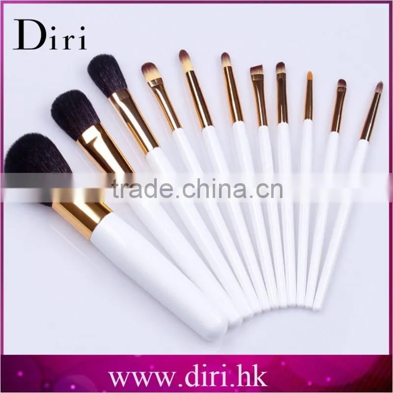Pearl White Handle Makeup brush set Pro 11pcs make up brushes Diri Factory Price Girls' Cosmetics tools brush