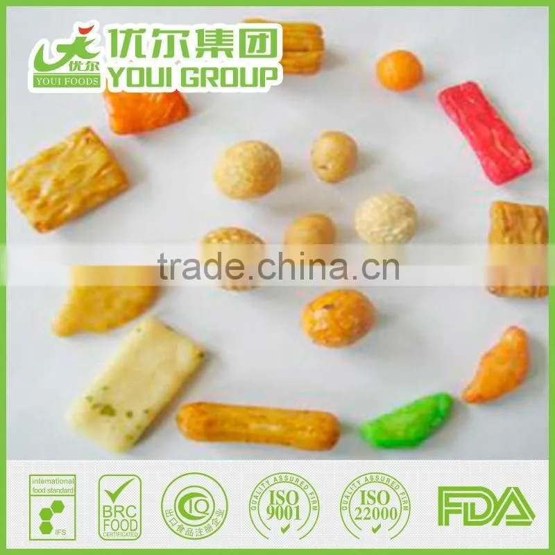 Rice Crackers and Coated Peanuts Mix Wholesale Different Kinds of Rice Crackers Snacks Food With Certificated