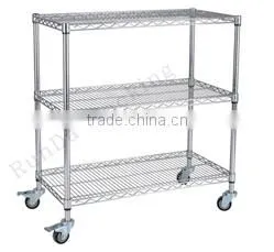 CW-22 chrome metal cake luggage rack