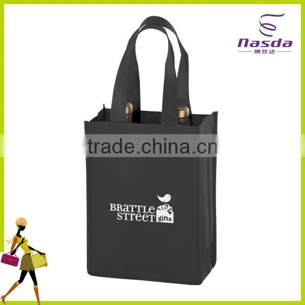 non woven wine bag with logo,cheap wine bag for 4 bottles,insulated hot sale nonwoven wine bag