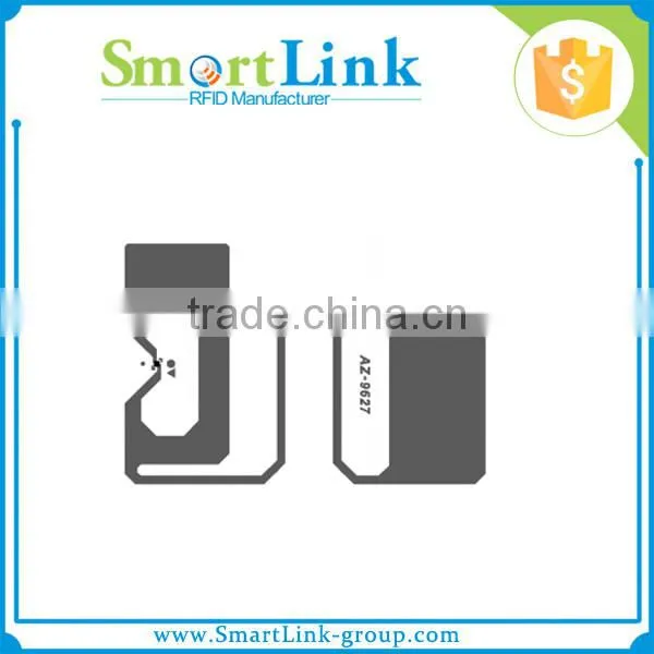 uhf-alien higgs-3 9627 inlay tamper proof label,small uhf rfid antenna, ISO18000-6c rfid uhf dry inlay for clothing hang tag