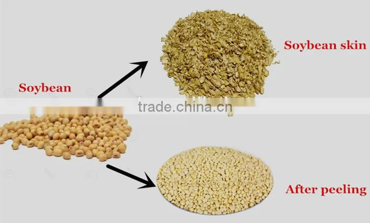 Neweek agricultural 300-400kg/h dry way soybean skin peeling machine