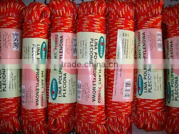 Hot Sale Colorful PP Rope, Polypropylene rope