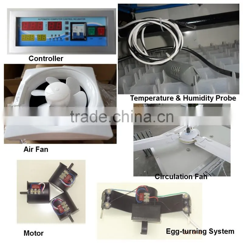 CE approved high quality capacity 442 egg incubator for quail in hot sale HJ-I2