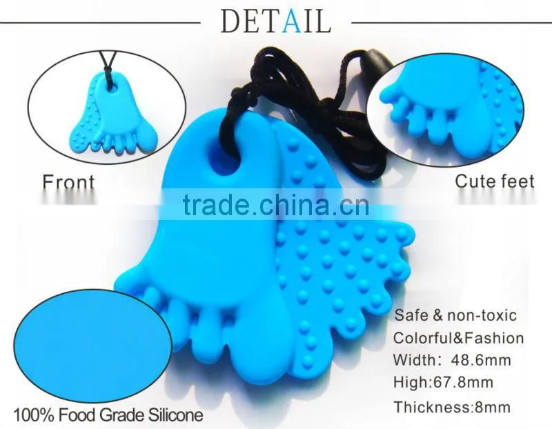 Teether BPA Free Teething Pendant Necklace Teething Pendant