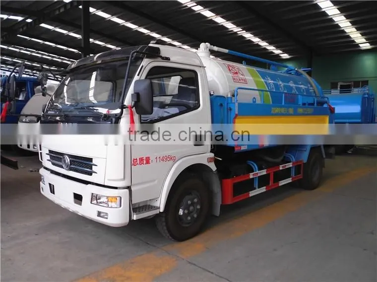 dongfeng 6cubic meters sewage sucking truck for sale