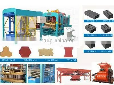 Perfect outline design QT4-15 full-automatic standard brick machine supplier with high quality