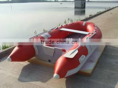 1.2mm inflatable boat wtih aluminum floor and 3m PVC inflatable fishing boat and inflatable aluminum floor boat