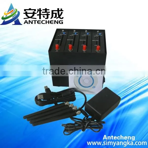 Free bulk sms modem software mobile recharge stk support at command usb modem pool 4 port