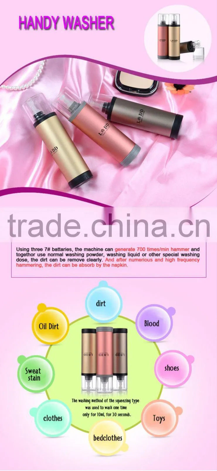 Low price handle travelling micro washing machine