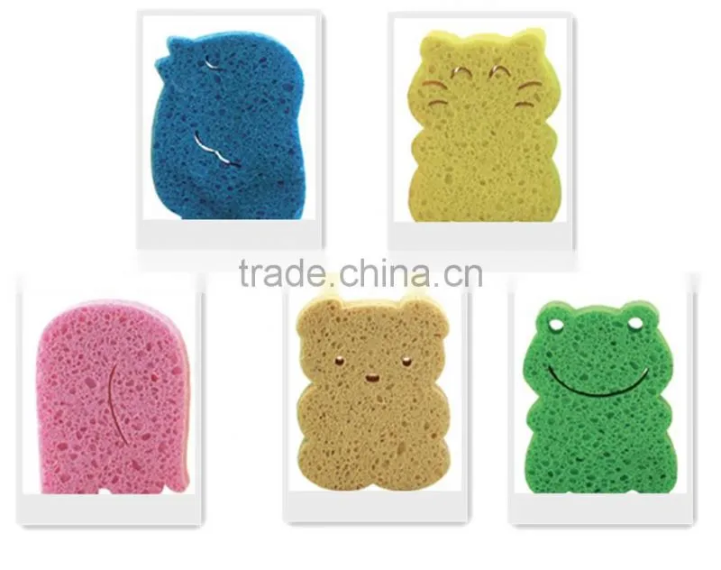 2016 High quality cartoon cellulose sponge, compressed cellulose sponge for cleaning