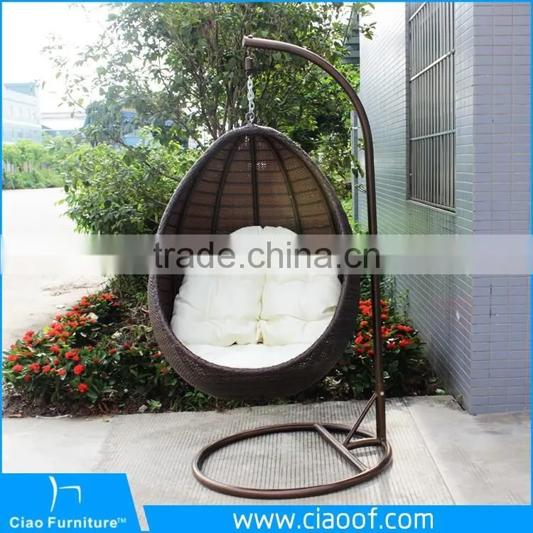 New Design Hot Sale Rattan Hanging Egg Sofa