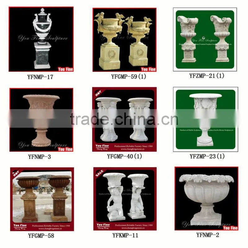 high quality marble figure planter woman planter