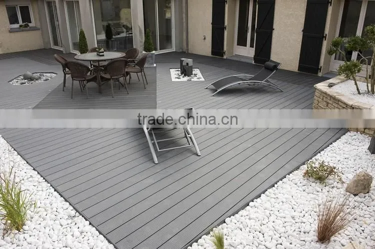 Factory price solid wood plastic composite anti-slip wpc walkway decking