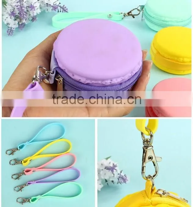 New products Silicone Waterpoof Macarons woman wallet for travel