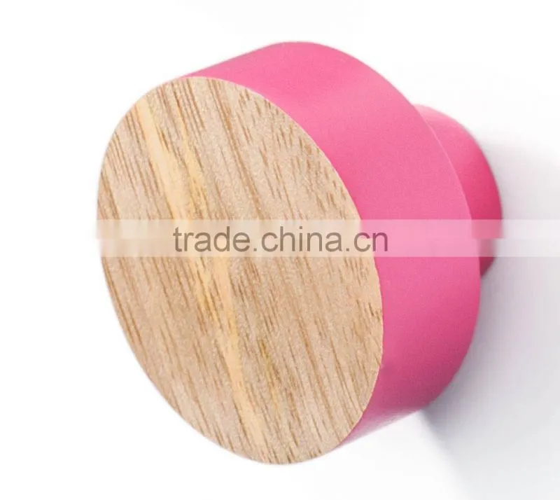 High Quality Wooden Colorful Hook for Home Decoration