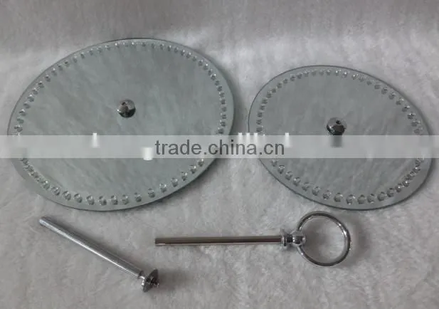 beveled mirror cake plate Cake rack