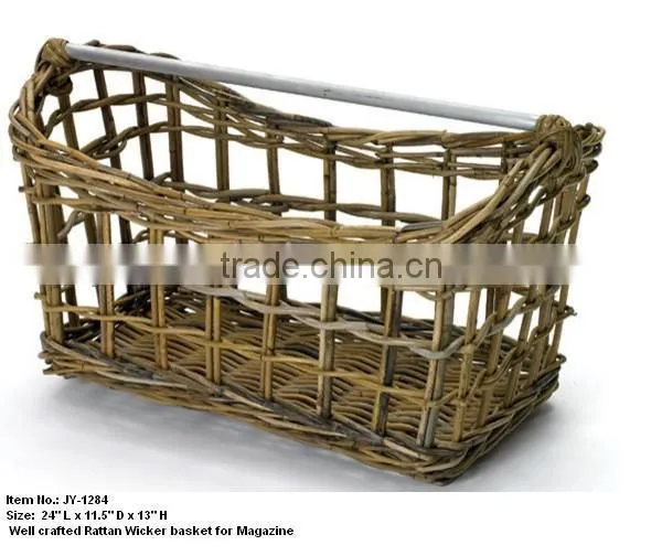 Well Crafted Rattan wicker Basket for magazine
