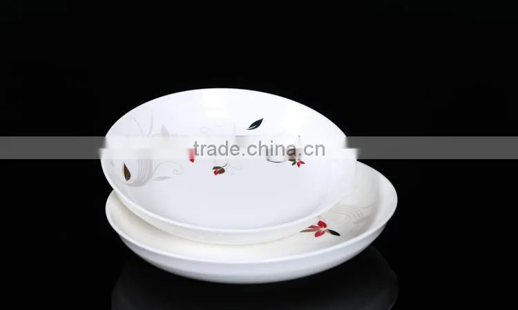 KC-2913 Haonai decal ceramic dinner plate
