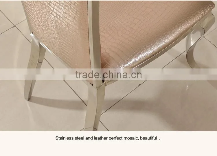 manufacturer best price popular PU dining chairs high end kitchen dining chairs stainless dining chair