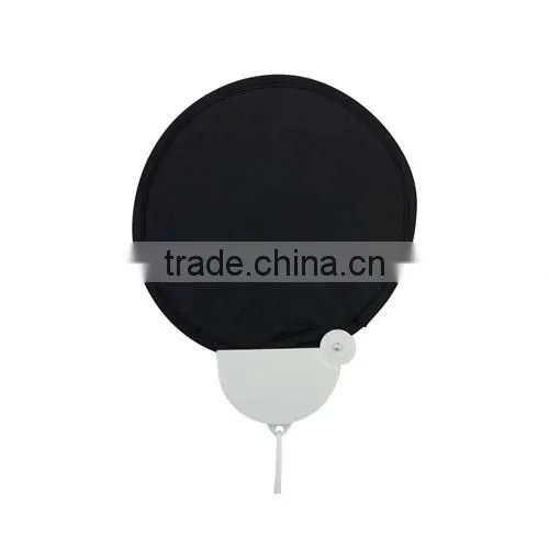 polyester necklace fan cheap promotional foldable necklace fan