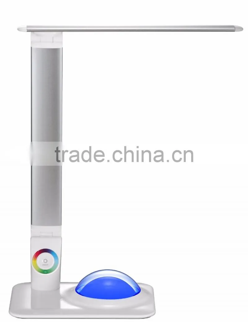 New Fancy Eye Protect Energy Saving LED Table Lamp, Aluminum Alloy Folding Office Multi-functional Color Changing Reading Lamp