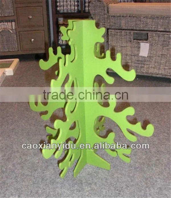 Green Wooden Artificial Christmas Tree Party Decoration New Year Gift