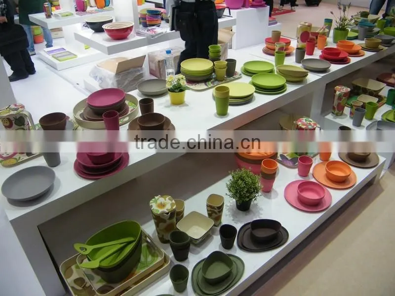 Eco Colorful Bamboo Pulp Round Plate