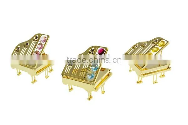 Gold Plated Crystal Guitar with crystals from swarovski