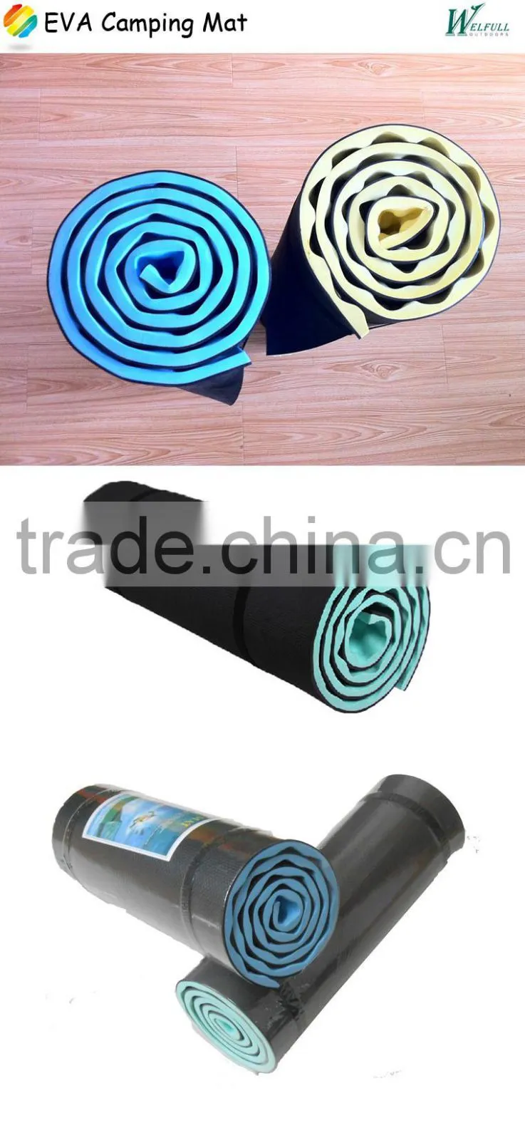 Foam EVA Mat Tent Exercise Camping Hiking Mattress bivouac Sleeping Yoga Massage Pad