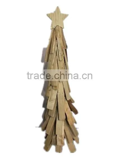 snowing christmas tree with star
