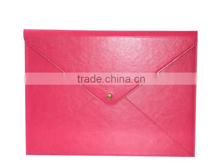 Computer bag laptop PU leather waterproof briefcase rolling men laptop bag