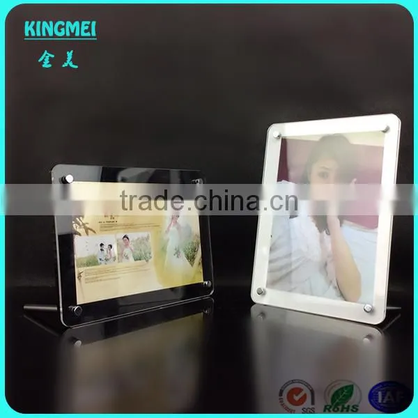 New Design Acrylic Photo Frame Penguin Shape Plastic Photo Frame
