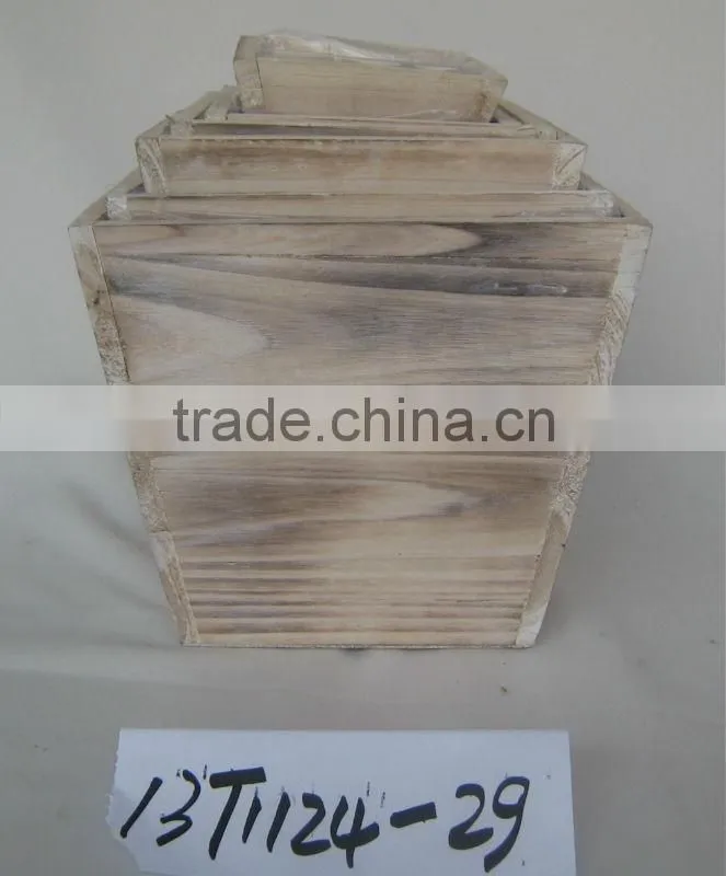 bird house heat treatment wooden flower planter