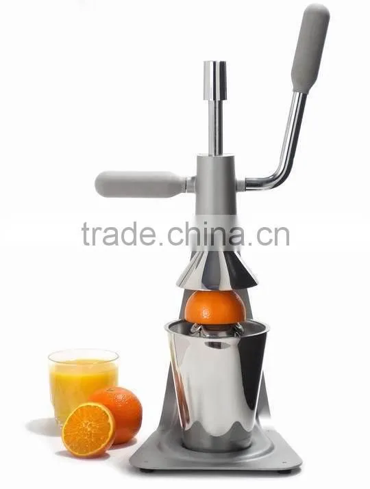 metal hand juicer, hand operated juicer, hand press juicer