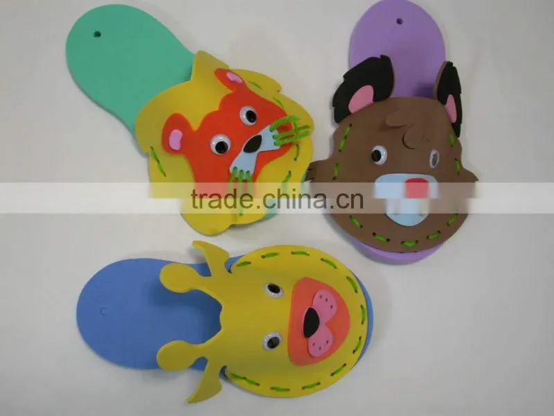 DIY Foam craft slippers