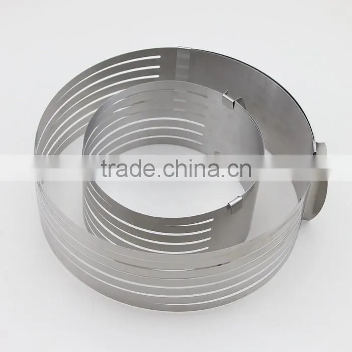 Adjustable Stainless Steel Layer Cake Slicer Kit Mousse Cake Ring Mold