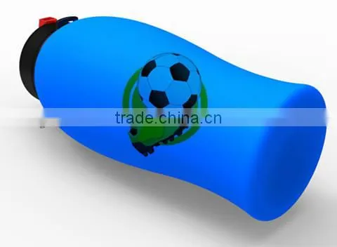 Silicone eco squeeze water bottle