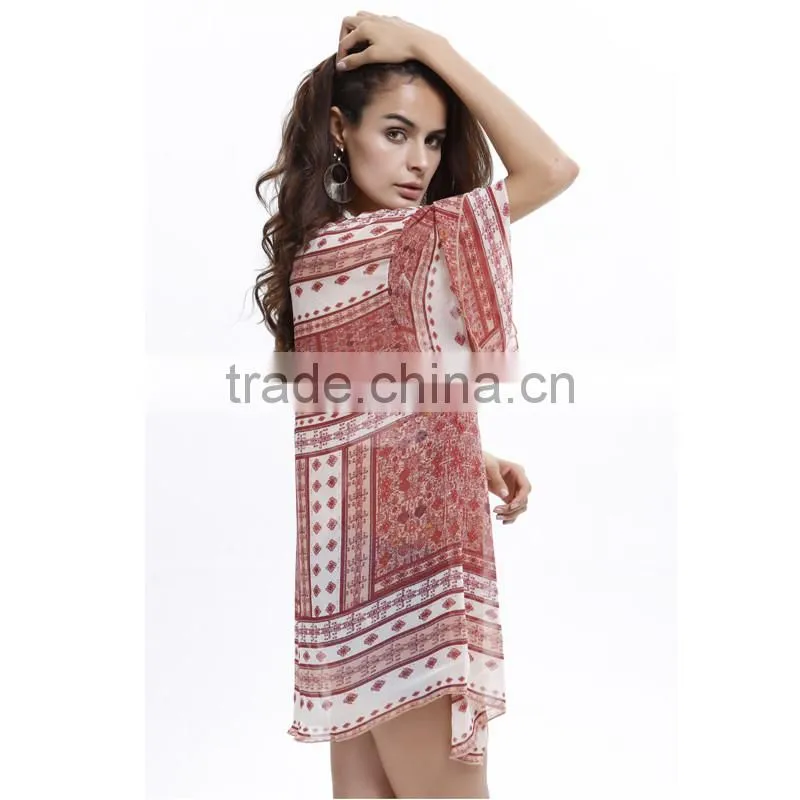 Sexy Women Swim Kaftan Beach Cover Up Women Chiffon Cover-ups Cardigan for Bikini