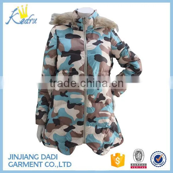 Outdoor hunting clothing Ladies Long Padded Coat Waterproof Jacket Down Quilted jackets Women 2017