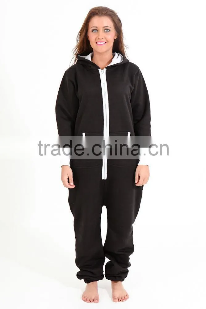 Women's Ladies Sleeping Suit Hoody Hoodie One Piece Tracksuit